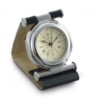 Кварцевые дорожные часы в кожаном чехле с будильником Dalvey 00434