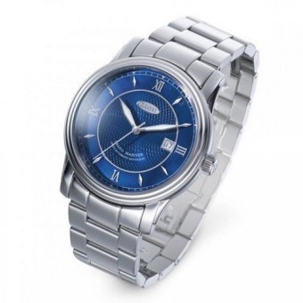 Часы наручные круглые голубые на стальном браслете Dalvey 70055