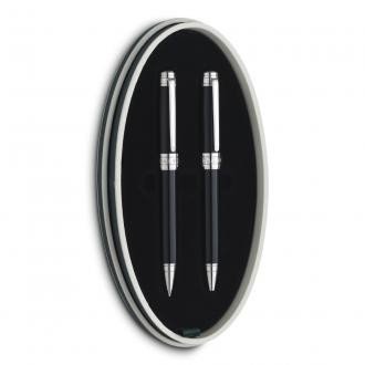 Набор из шариковой ручки и карандаша, черная органическая смола Dalvey 01216