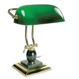 Настольный светильник из мрамора металла "Зеленая лампа" GALANT 231488
