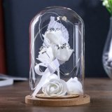 Ночник "Белые розы" Luxury Gift, LED, 14 х 9,5 см, от батареек