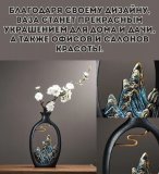 Ваза для цветов декоративная Luxury Gift, из эпоксидной смолы 26.5 см