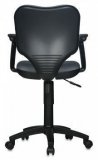 Кресло офисное серое Бюрократ CH-540AXSN-LOW/26-25, низкая спинка