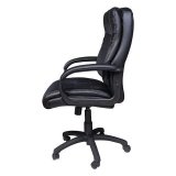 Кресло для руководителя BRABIX "Space" EX-503 экокожа, черное