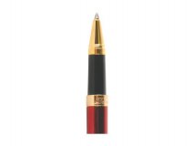 Набор "Delucci": ручка шариковая, 1мм и ручка-роллер, 0,6 мм, синие, корпус вишня/золото
