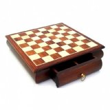 Шахматная доска с инкрустацией, 33x33x7,5см
