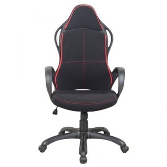 Кресло офисное BRABIX Force EX-516, ткань, черное/вставки красные, 531571