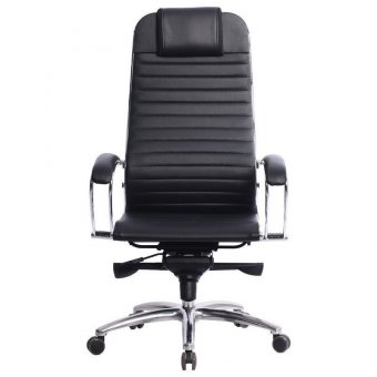 Кресло офисное МЕТТА "SAMURAI" K-1, кожа, черное,  09867