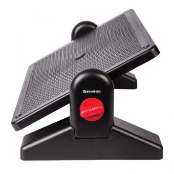 Подставка для ног BRAUBERG офисная, 41,5*30см, с фиксаторами, черная, 530364