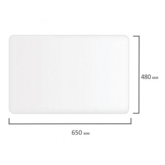 Коврик-подкладка настольный для письма, 48х65 см, STAFF, прозрачный, 237089