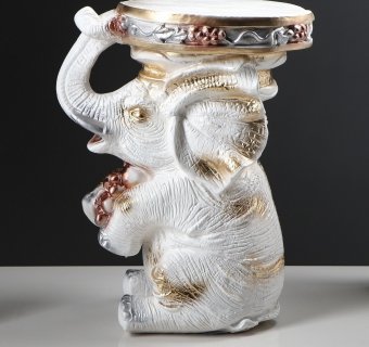 Подставка для цветов "Сидящий слон" h=42 см Luxury Gift