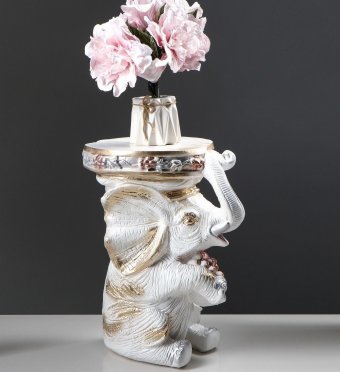 Подставка для цветов "Сидящий слон" h=42 см Luxury Gift