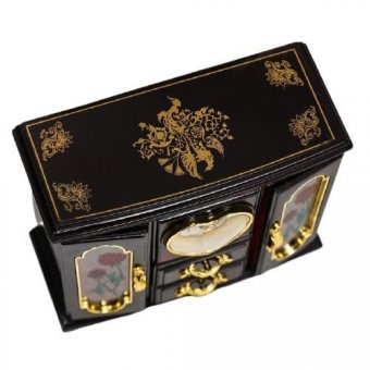 Шкатулка с часами музыкальная Luxury Gift "Шкаф" 18,5 х 15,5 х 9 см 