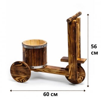 Кашпо для цветов "Самокат" Luxury Gift, 60х56х32 см