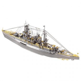3D пазл металлический "Линкор Nagato" Luxury Gift, сборная модель корабля