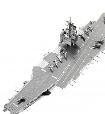 3D пазл металлический "Ударный авианосец USS Enterprise (CVN-65)" Luxury Gift, сборная модель
