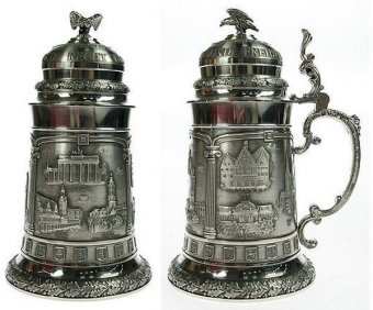 Кружка пивная коллекционная "Германия" олово, 0,9л