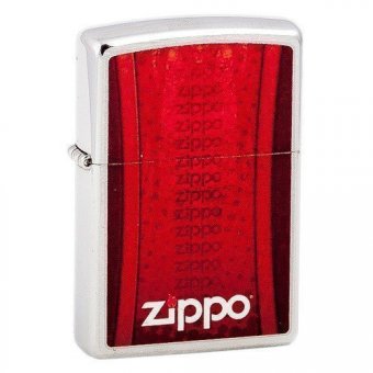 Подарочная зажигалка карманная "Красный Zippo"