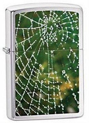 Подарочная карманная зажигалка "Паучьи сети" 