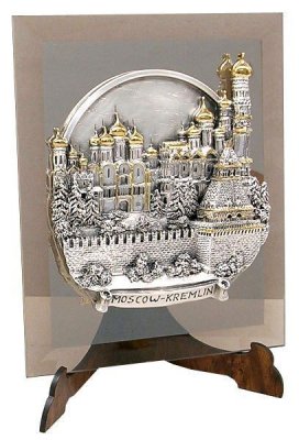 Настольная картина “Москва. Кремль в серебре”