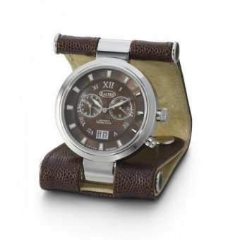 Карманные часы в коричневом кожаном чехле, бронзовый циферблат Dalvey 70063