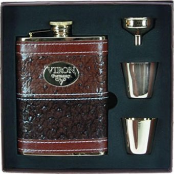 Подарочный набор фляга и стаканчики “VIRON” “Респект”
