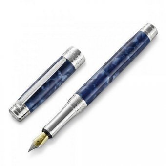 Ручка перьевая из синей органической смолы Dalvey 01188