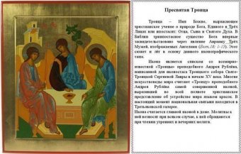 Икона православная списочная “Святая Троица”