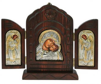 Икона складень настольная “Богородица Всепрощающая” 