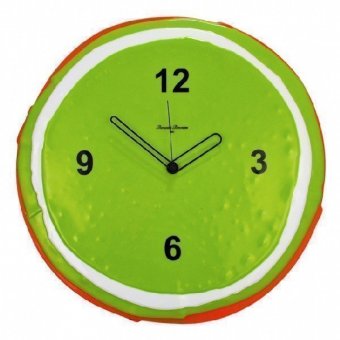 Часы настенные GIOVE "Murano" зеленые, d=40см