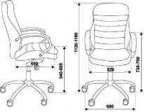 Кресло для руководителя Бюрократ T-9950AXSN/BLACK