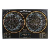 Коврик-подкладка настольный для письма с картой звездного неба, (380*590 мм), ДПС, 2129.З