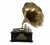 Музык. центр-ретро "Граммофон" с пультом винил, AM/FM, CD, MP3, USB, SD 39*45*85см