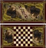 Игра настольная "Хозяин тайги": нарды, шашки 50*25см