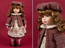 Кукла коллекционная "Школьница" 45см
