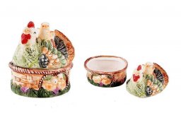 Банка для сыпучих продуктов "Курочка" 15*13*15см