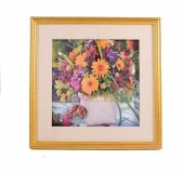 Картина-коллаж 3D "Герберы" 35*35*3см