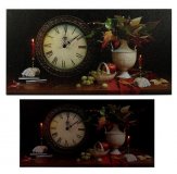 Часы настенные "Осенний натюрморт" с LED подсветкой 60*30*2см