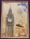 Часы коллаж настенные 36*26*4см