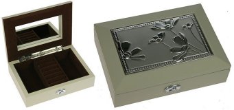 Шкатулка ювелирная Хризантемы "MORETTO" 18*13*5см
