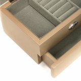 Шкатулка ювелирная Серебрянные хризантемы "MORETTO" 2-ярусная 18*13*10см