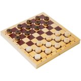 Игра настольная Шашки Орловские шахматы, деревянные с доской