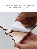 Декоративная пробковая доска-пазл GlobusOff "Карта мира" 90х41 см, для школы, дома, офиса