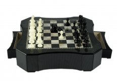 Игра настольная "Шахматы" подарочные с выдвижными ящиками 38*38 см