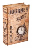 Шкатулка-фолиант с часами "Journey" 18*7*27 см