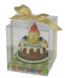 Свеча на торт "С днем рождения" 6*6 см 94461