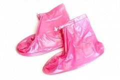 Чехлы грязезащитные для женской обуви без каблука, размер M, цвет розовый KZ 0340