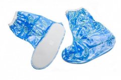 Чехлы грязезащитные для женской обуви-сапожки, размер L, цвет голубой KZ 0335