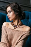 Колье «ИЗАБЕЛЛА» фиолетовый AS 0292