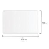 Коврик-подкладка настольный для письма, 48х65 см, STAFF, прозрачный, 237089